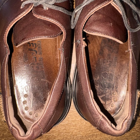 Mephisto Shoes Mens Size 11 Brown Leather Derby Comfort Dress Lace Up Square Toe